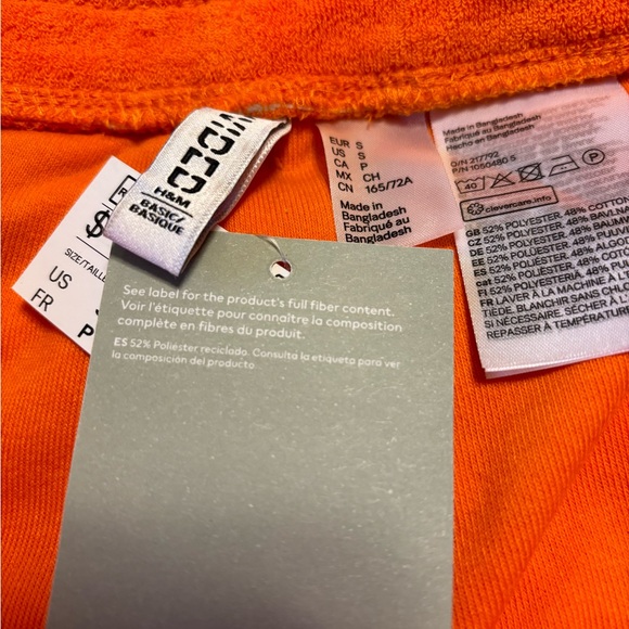 🥰H&M Neon Terry cloth short size S - Picture 4 of 7